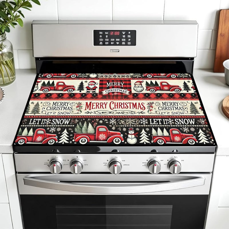 AOHMPT Stove Top Cover for Electric Stove: 28''×20'' Stove Cover Elevate Your Kitchen Reliable Heat Protection,Non-Slip Kitchen Decor (MAI-Y2411078) - Image 1